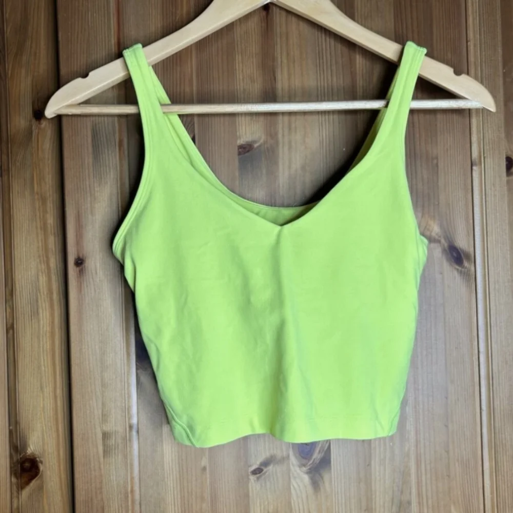 NWOT, Lululemon Align Tank. Neon Yellow, 6 - Picture 1 of 3